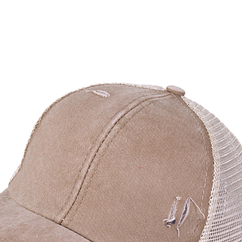 Baseball Cap Sunshade Breathable Cotton Ponytail Hat Headwear Outdoor With Adjustable Back Sports Wear Closure Dropsgipping