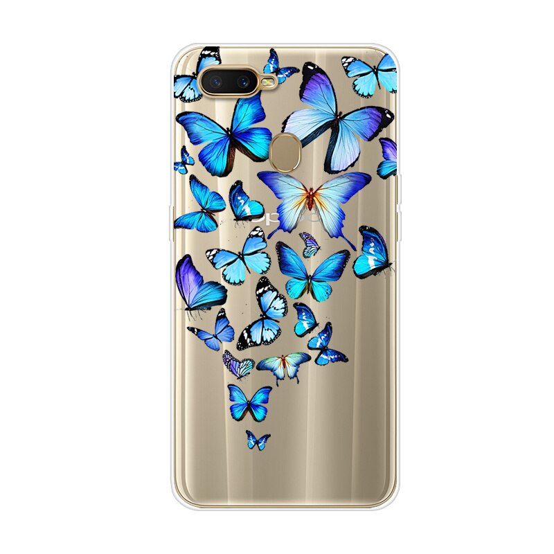 Für OPPO A5S/AX5S Fall Abdeckung 6,2 ''Klar Blume Gedruckt Weiche TPU Phone Cases Für OPPO AX5S EIN 5S Nette Silikon Zurück Abdeckung AX 5S: 23