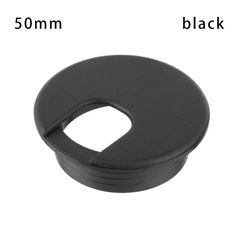 35/50mm Wire Hole Covers Grommet Computer Desk Cable Hole Cover Cap Plug Furniture Line Organizer Tidy Storage Holder Hardware: Beige