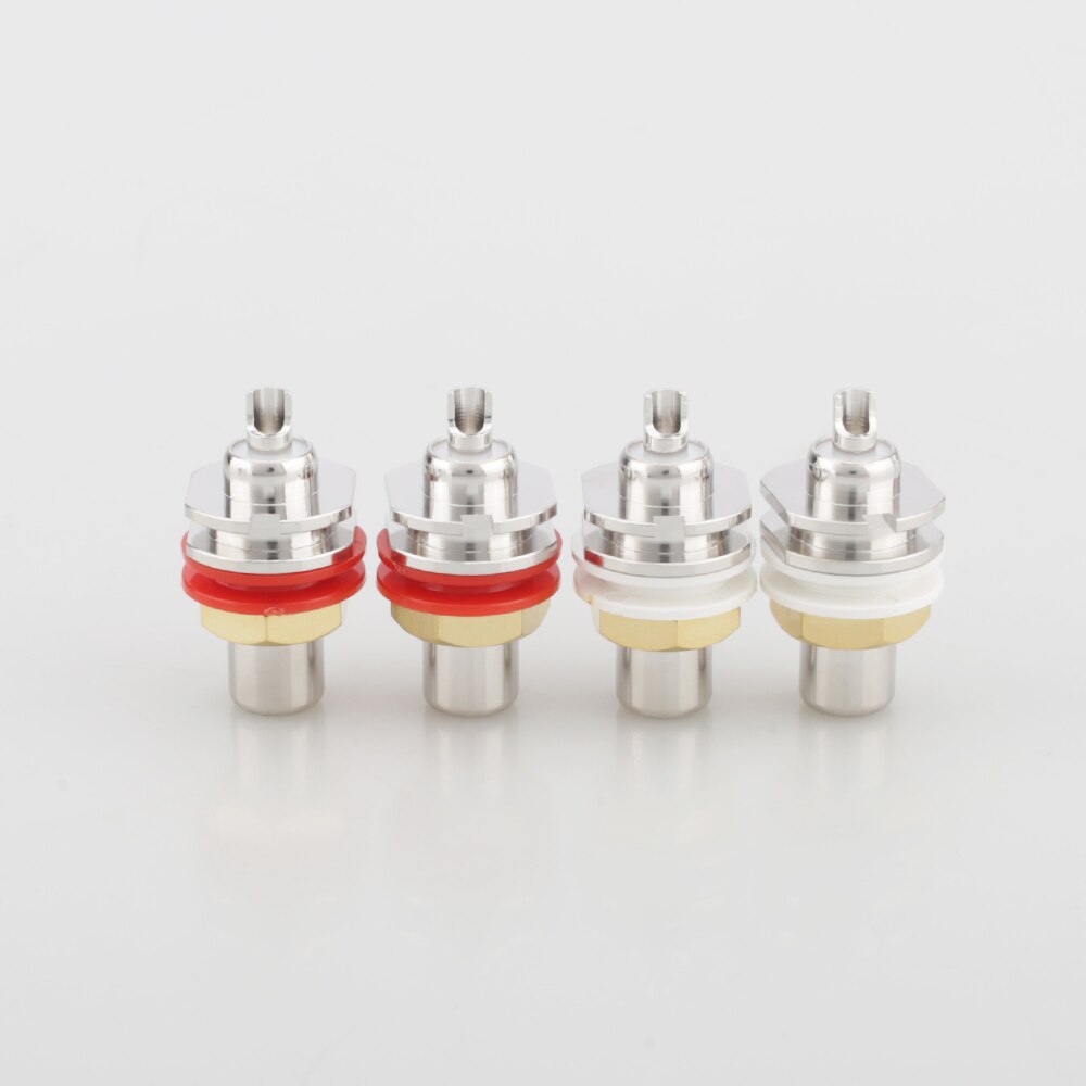 Oi-end ródio chapeado não solda rca soquete conector para cd player amplificador