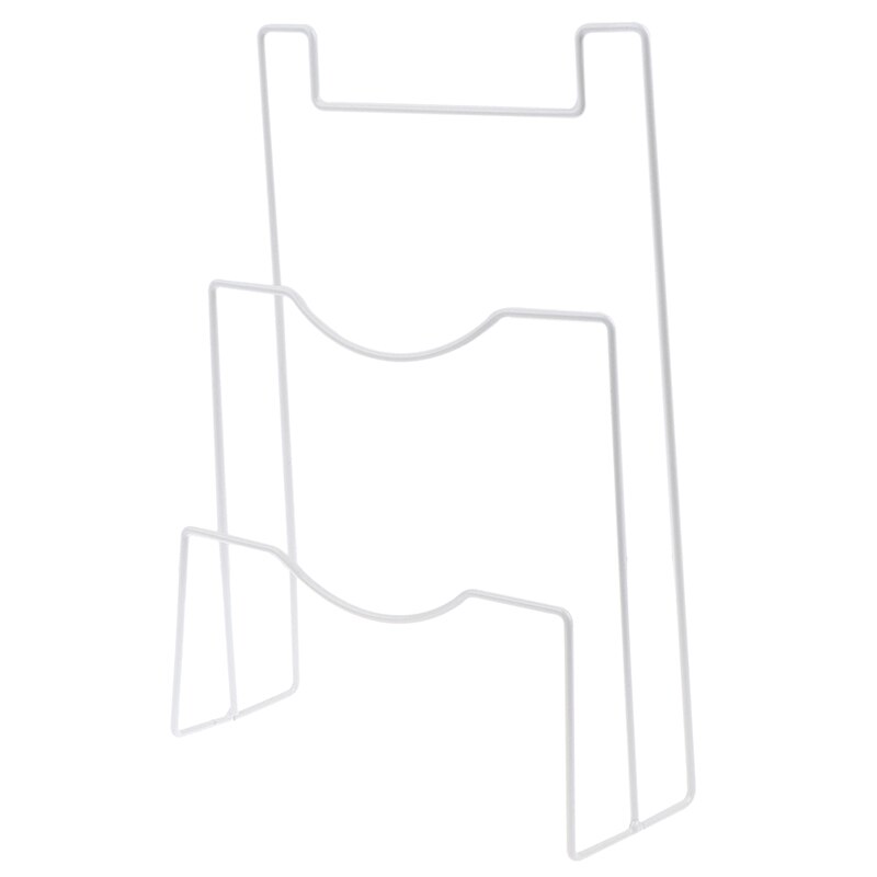 Pot couvercle support Pan & support de planche à découper support armoire porte crochet Pan rangement pour cuisine étagère étagère cuisine accessoire: WHITE