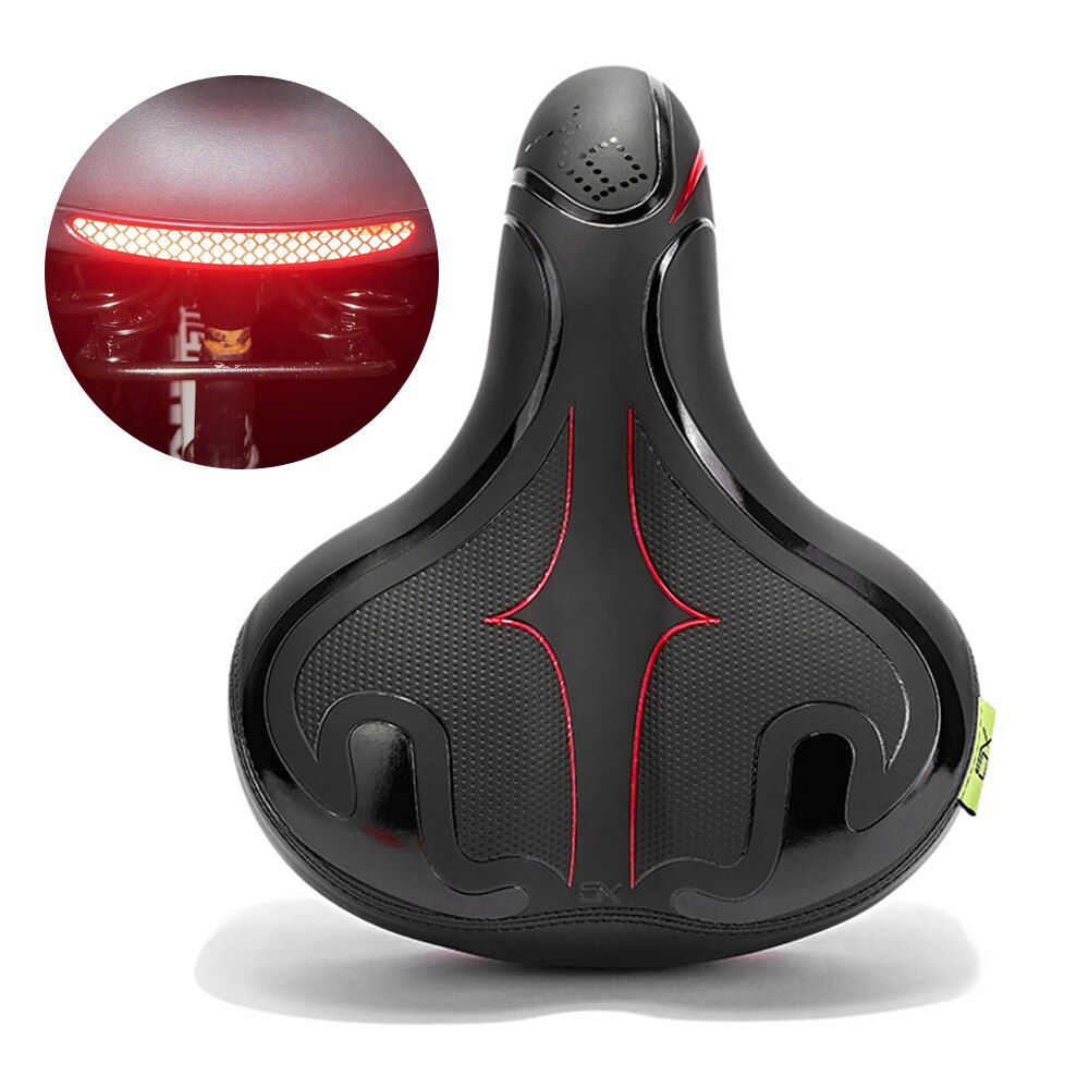 Sillín ancho para bicicleta, cojín cómodo para ciclismo de montaña o de carretera, ancho suave: A
