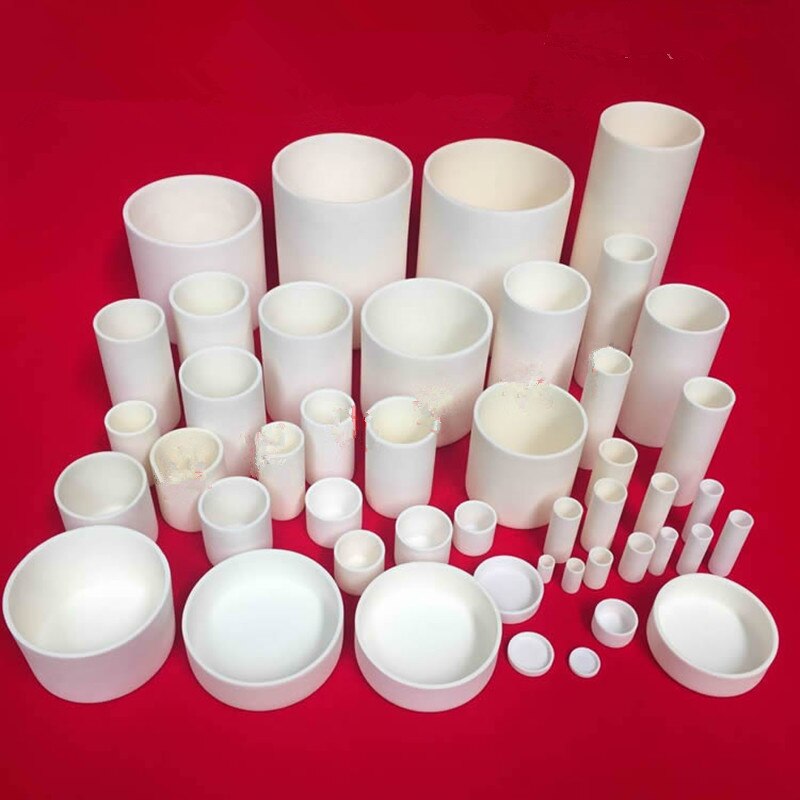 Cylindrical Corundum crucible /99% alumina crucible / with a variety of specifications with the size/Sintered Crucible