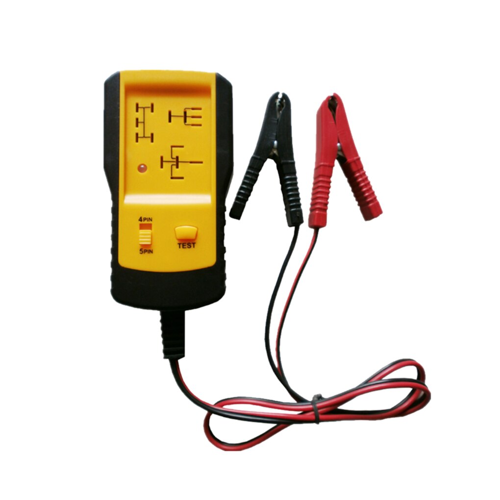 12V Car Electronic Automotive Relay Tester Universal Cars Auto Battery Checker Circuit Detector Analyzer Auto Diagnostic Tools: Yellow