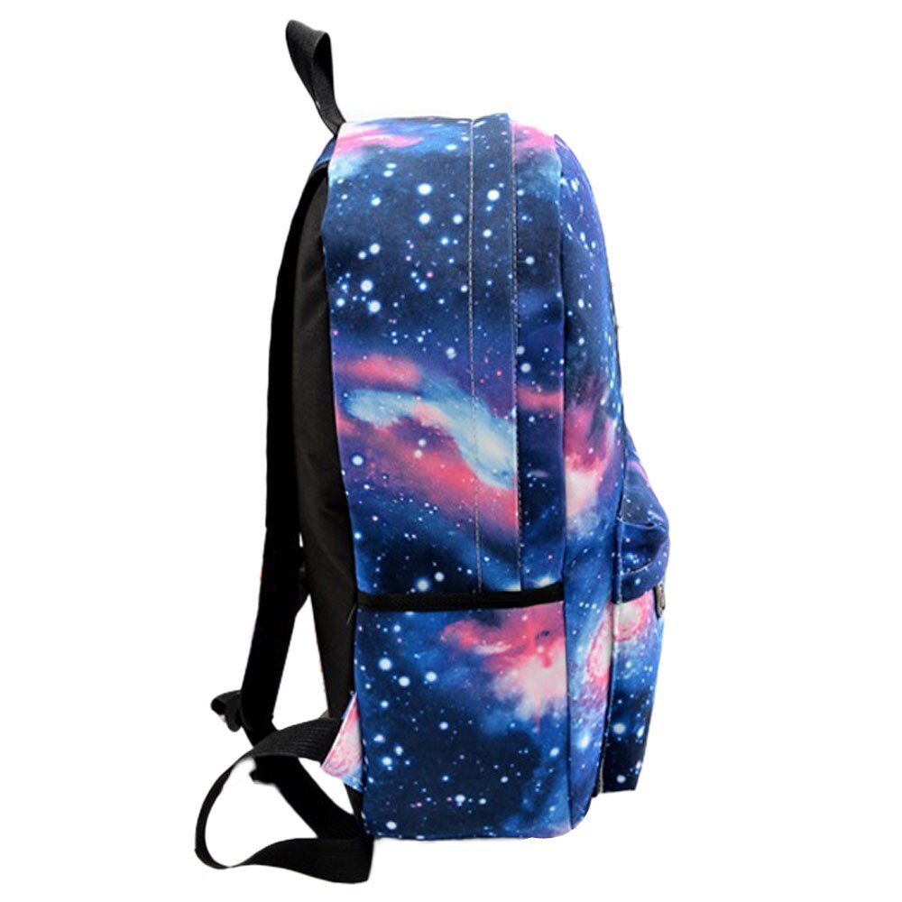 Multicolor Women Canvas Backpack Stylish Galaxy Star Universe Space Backpack School Backbag Mochila Feminina #YJ