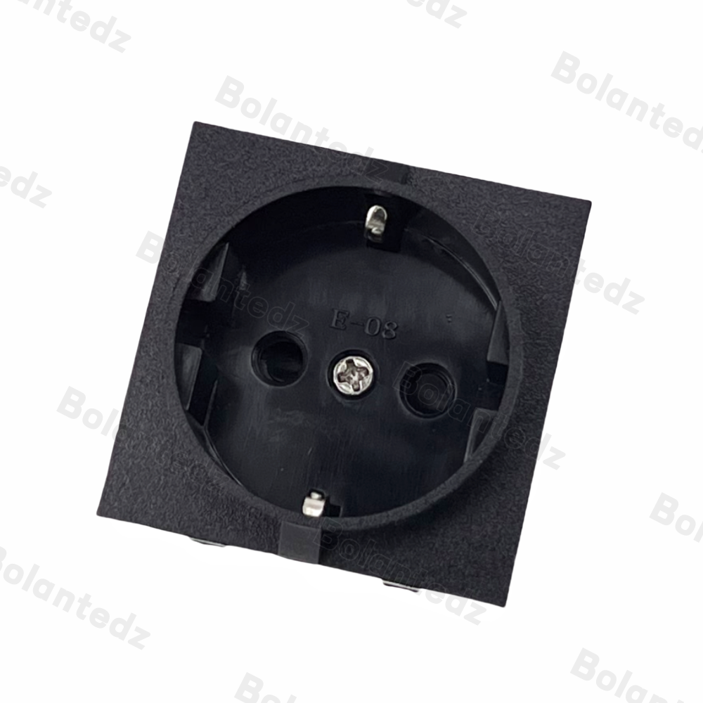 Europe Socket Embedded Industrial Outlet Inverter Output Socket EU Universal Electrical Russia South Korea AC Power Connector16A: black