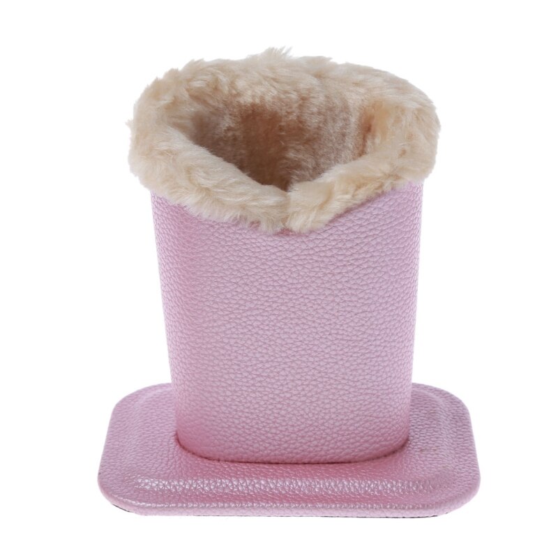 Supporti per occhiali in pelle PU supporti per occhiali da sole con fodera in morbido peluche supporti per occhiali custodia per occhiali foderata in peluche sicura: Colore rosa