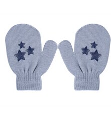 Mitaines en tricot doux pour enfants, 1 paire, motif étoile à pois et cœur, gants chauds pour garçons et filles: Gris foncé