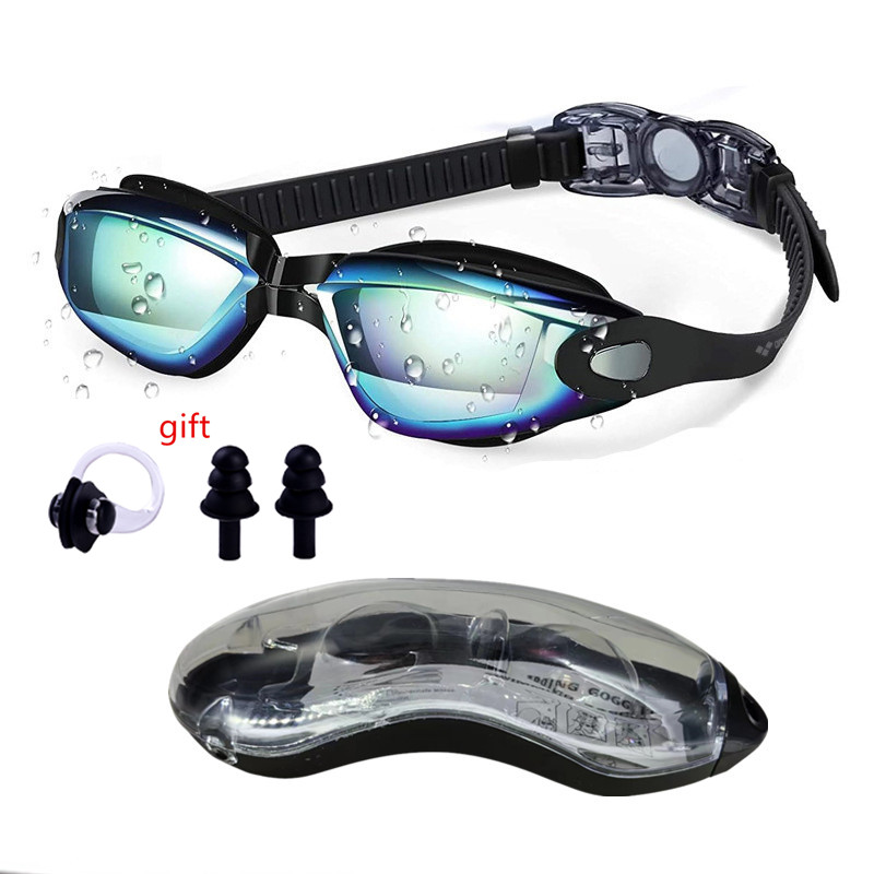 ARENA Kein Auslaufen, Anti-Beschlag, vollständiger Schutz, HD-Schwimmbrille, für Herren und Damen, verstellbare, auslaufsichere Schwimmbrille für Erwachsene: Licht Grün