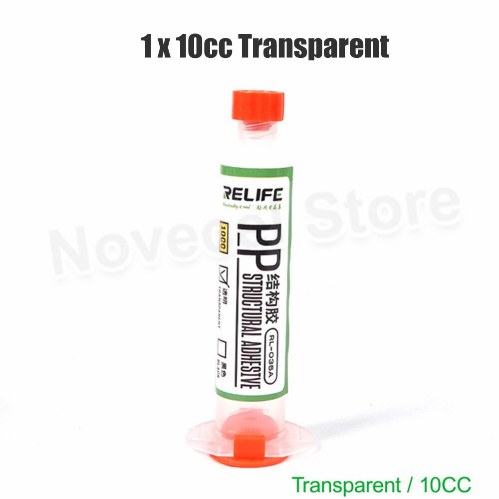 Relife rl -035a pp strukturellt lim svart transparent för ipad mobiltelefoner ram baksida fäste limning 5cc 10cc: 1pc 10cc vit
