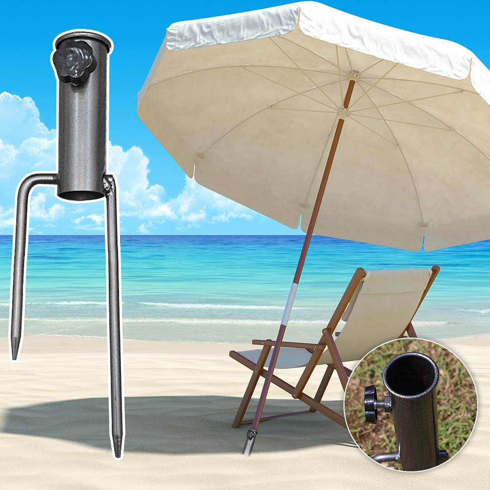 Outdoor Sunshade Base Rustproof Strong Stable Adjustable Beach Umbrella Fixing Bracket Parasol Frame Stabilizer Accessories