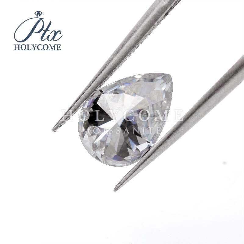 Def Wit Kleine Maat Lab Grown Moissanite4x6mm Peer Cut Losse Moissanite Diamond Ruw Voor Sieraden Maken