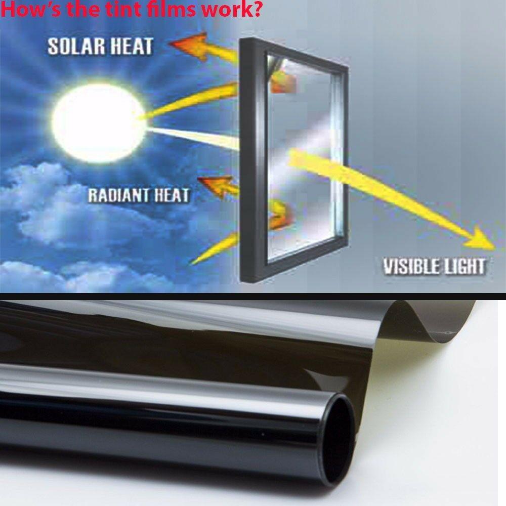 50cm*3m 20% VLT Black Pro Car Home Glass Window Tint Tinting Film Roll