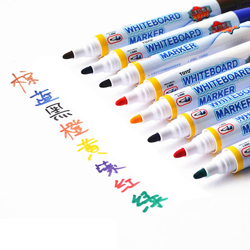 Color erasable pen 8 color set whiteboard pen