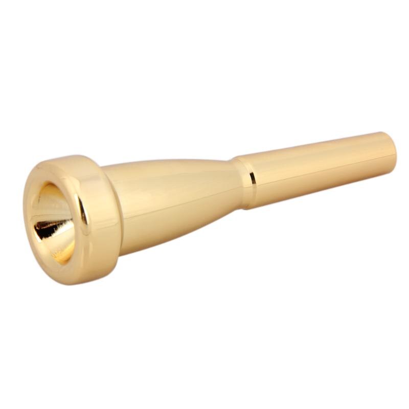 1 Uds boquilla de trompeta 24K chapado en oro Mega tono rico 7C latón trompeta instrumentos musicales trompeta Accesorios