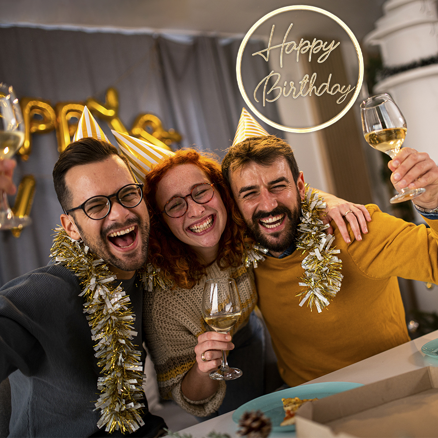 Gelukkige verjaardag neon bord voor wanddecoratie thuis, slaapkamer, woonkamer decor, verjaardagsfeestje, wanddecoratie, feestdecoratie, bar, club