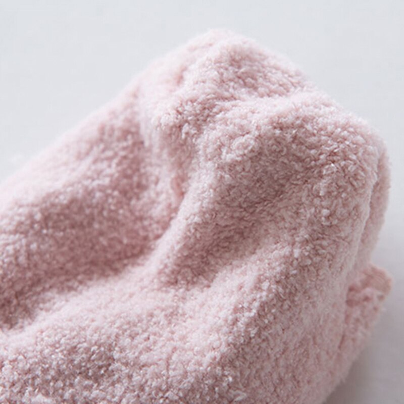 Nyfödd baby ullstrumpor flicka pojkar söt spädbarn barn skor kort björn tass mönster halkskydd strumpor småbarn barn socken baby