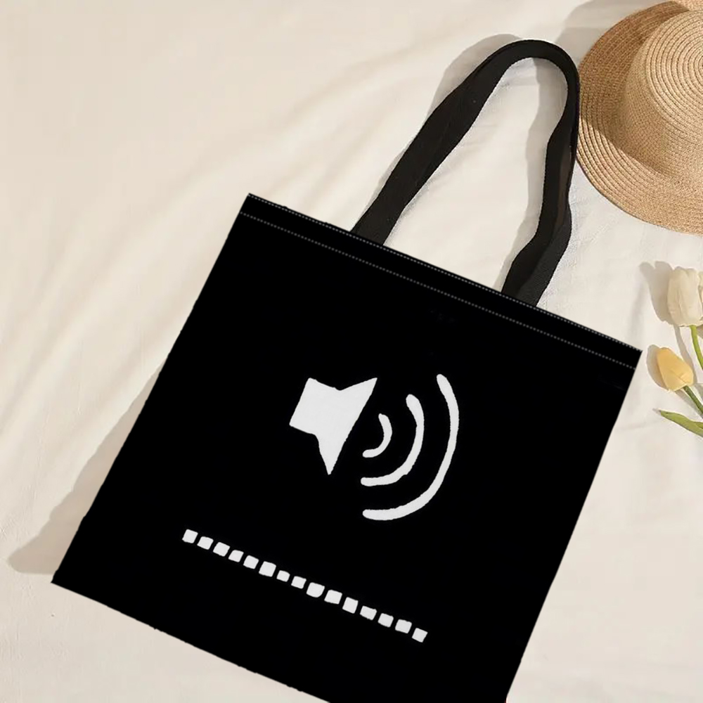 Czarno-biała geometryczna torba z grubej bawełny Damskie torby lniane Ekologiczne torby na zakupy wielokrotnego użytku Podróżna plaża Przydatna torba na ramię: Niebieski