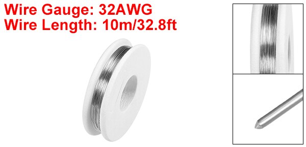 uxcell Heating Resistor Wire Nichrome Resistance Wires for Heating Elements 0.1-0.3mm dia