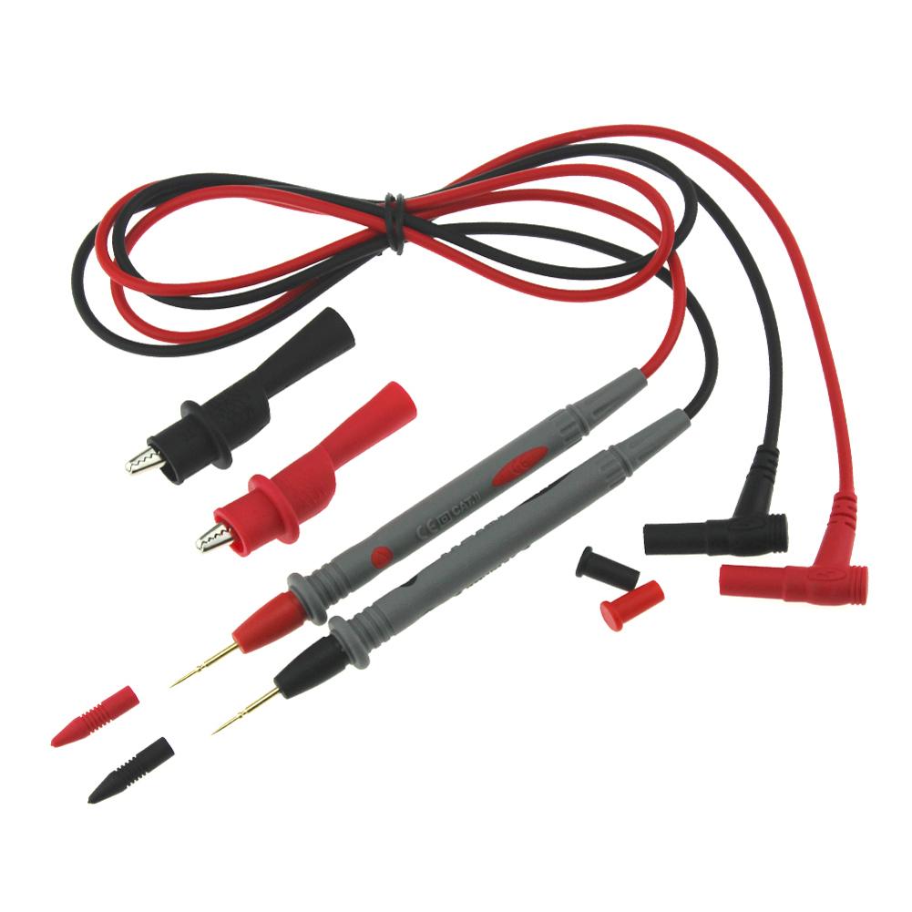 1 Pair Universal Probe Test Leads Pin for Digital Multimeter Needle Tip Meter Multi Meter Tester Lead Probe Wire Pen Cable 20A