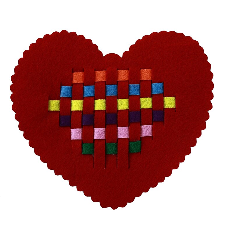 À la main enfants Non tissé pince enfants étude jouets bricolage feutre tissu artisanat maternelle enseignement précoce: Love