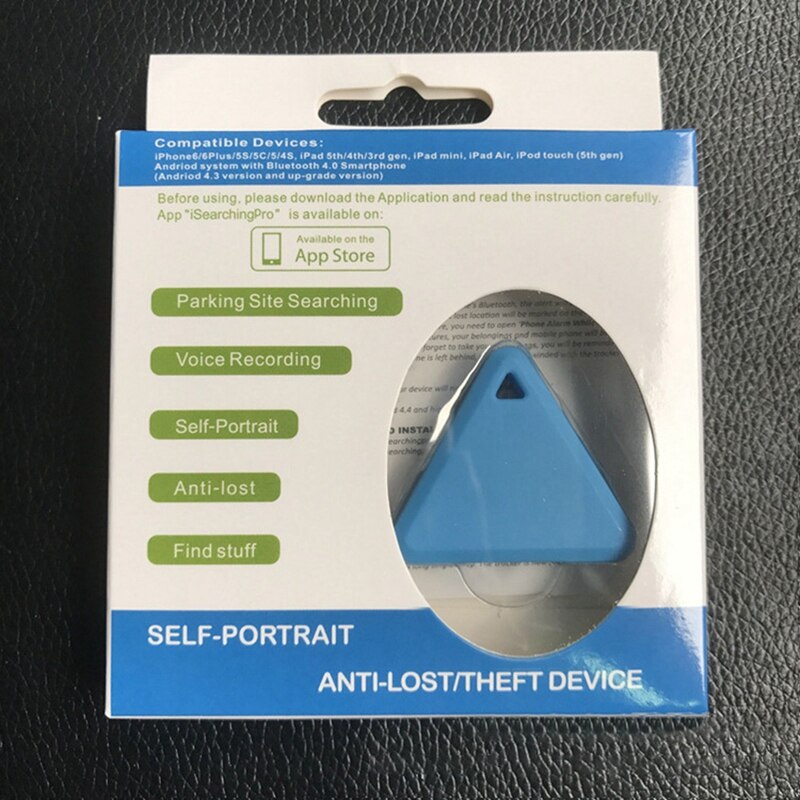 triángulo Pet Bluetooth dispositivo antipérdida teléfono móvil Bluetooth seguimiento de objetos buscador de llaves Anti-Pérdida alarma bidireccional
