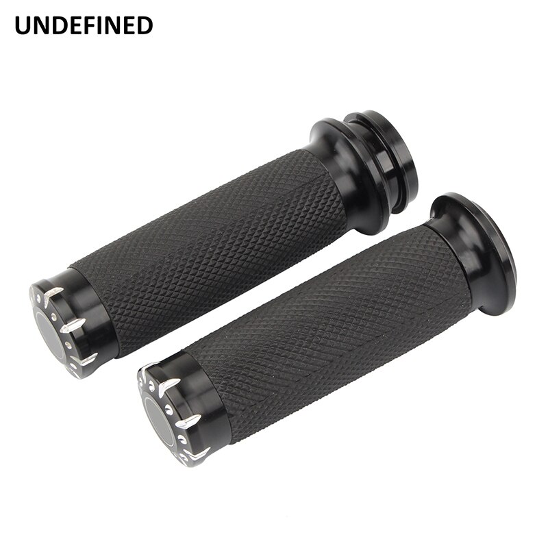 1 Inch Motorcycle Hand Grips Black Elektronische Gasklep Stuur Voor Harley Touring Road King Road Glide Dyna Fxdls Softail Tri: Default Title