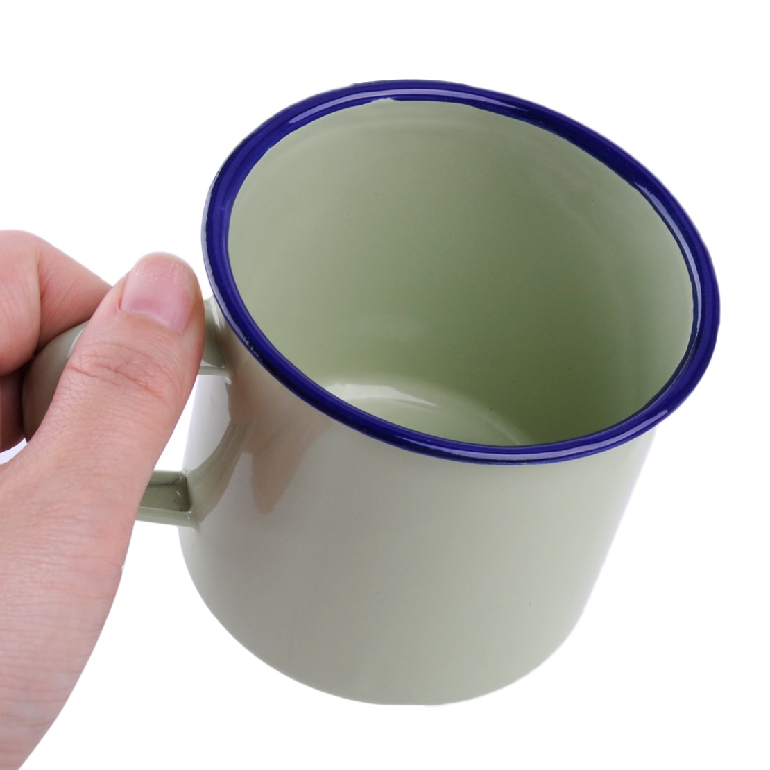 8cm udendørs hjem vintage stil håndlavet emalje kop krus til at drikke kaffe bjørn te camping vandreture