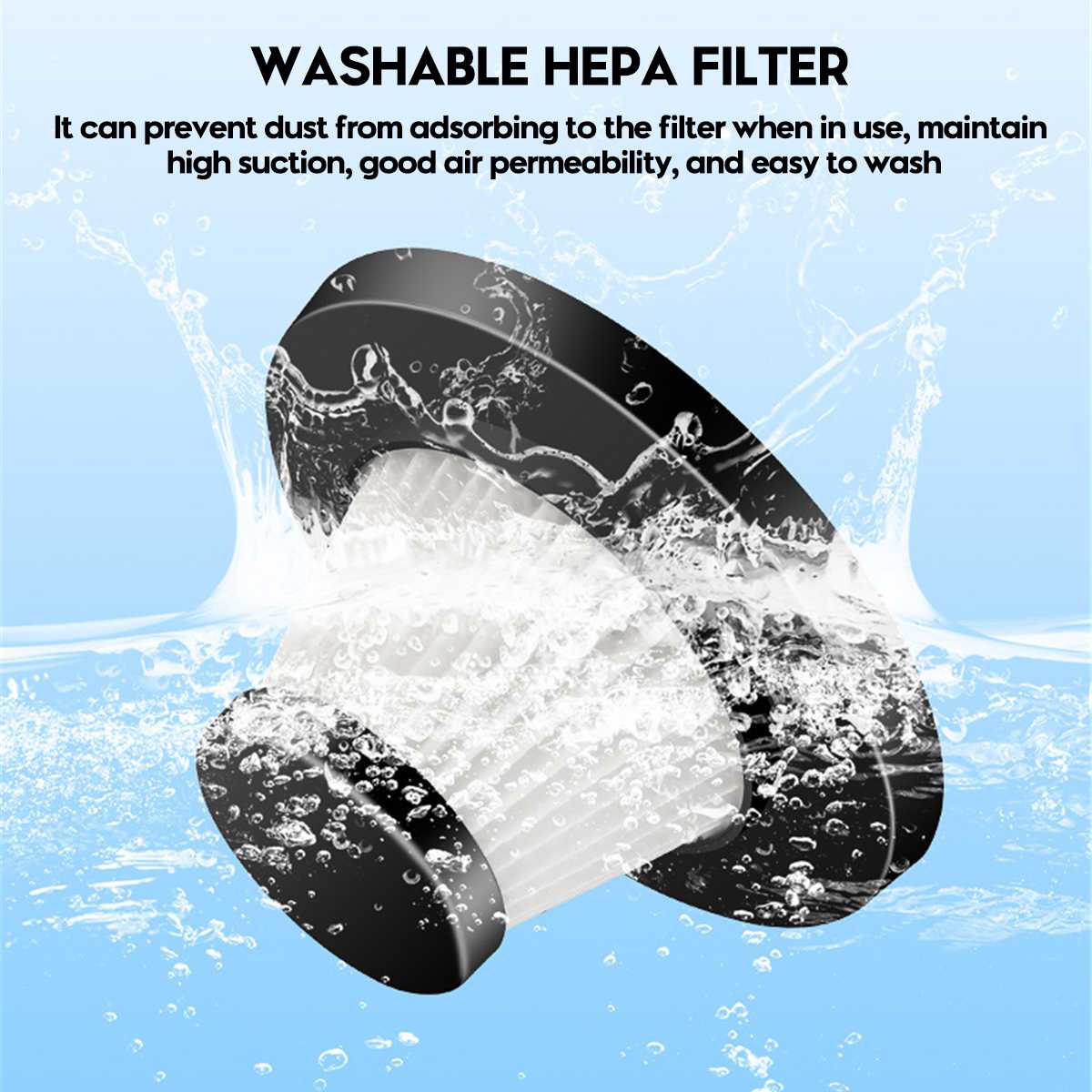 Aspirapolvere portatile potente aspiratore a ciclone aspirapolvere portatile carica rapida per peli di animali domestici per auto 8000PA 150W 12V