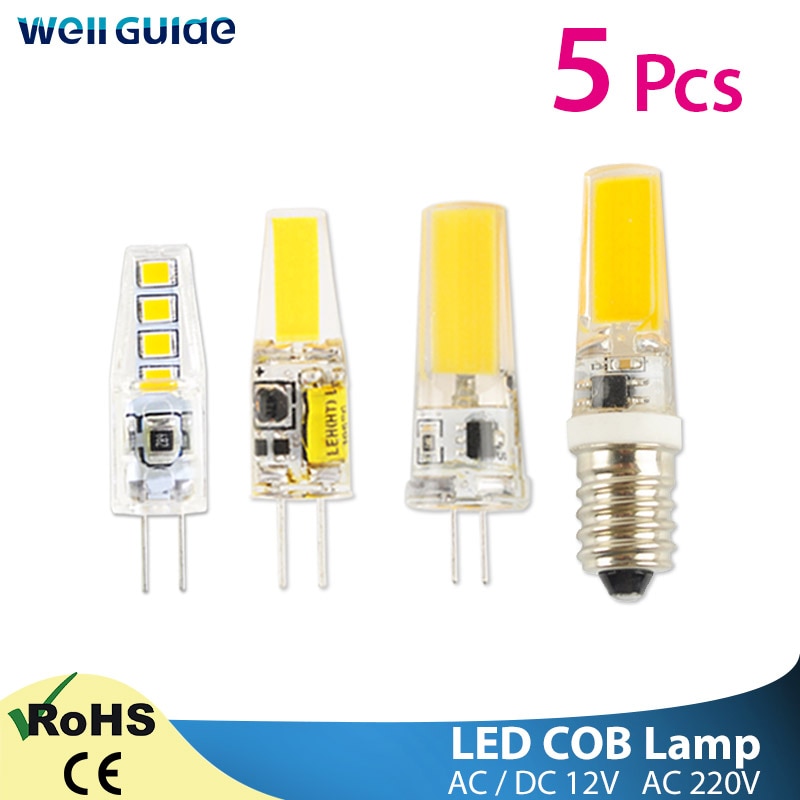 5pcs LED G4 G9 Dimbare LED Licht 220V AC DC 12V Led COB Lamp LED G9 3W 6W 10W SMD 2835 LED Verlichting vervangen Halogeen Spotlight