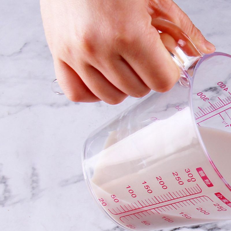 250/500ml Graduated Clear Plastic Measuring Cup for Jug Pour Spout Container
