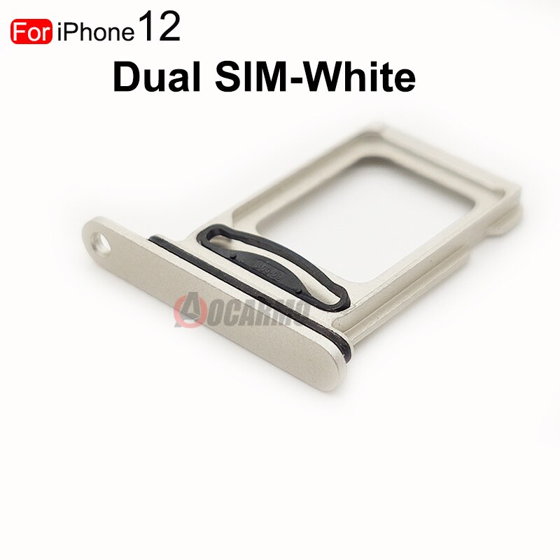 Duplo &amp; único cartão sim para iphone 12 titular bandeja de cartão sim slot titular adaptador soquete peças reposição
