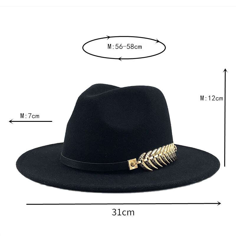 Specjalne kapelusze filcowe męskie kapelusze Fedora z paskiem kobiety Vintage Trilby czapki wełna Fedora ciepły jazzowy kapelusz Chapeau Femme Feutre Panaman kapelusz