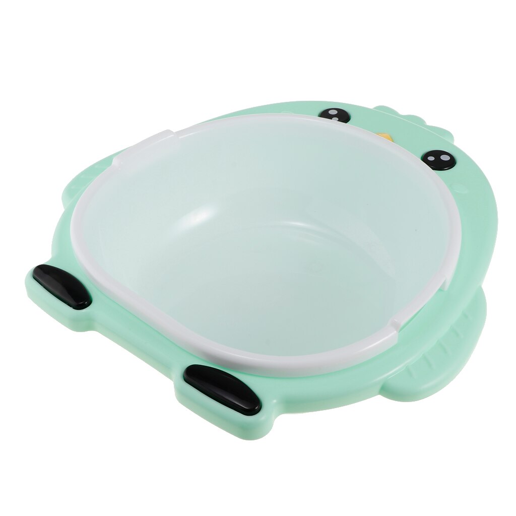 Portable Cute Chick Shape Bathroom Washbasin Bathing Accessories for Baby Toddler – Green