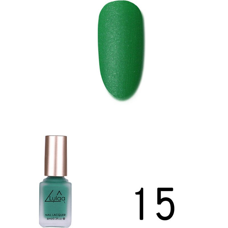 Matowe lakier robić paznokci matowy efekt przyjazne dla środowiska aksamit gładki lakier robić paznokci LDO99: 15