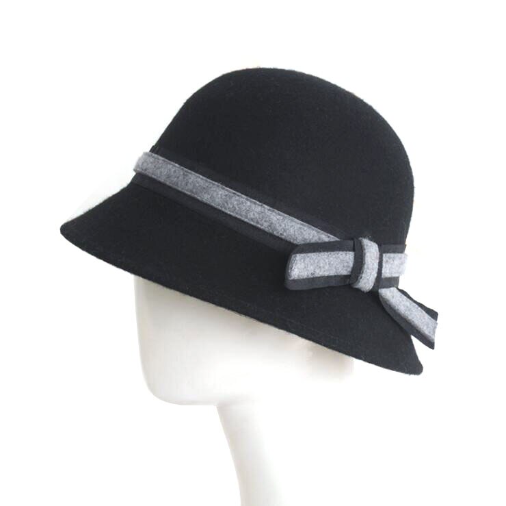 GEMVIE Cappello Derby Lana Nero 100% Teatrale Unisex Adulto S: 55 cm, M: 57 cm, L: 59 cm, XL: 61 cm GEMVIE Cappello Derby Lana Nero 100% Teatrale Unisex Adulto S: 55 cm, M: 57 cm, L: 59 cm, XL: 61 cm