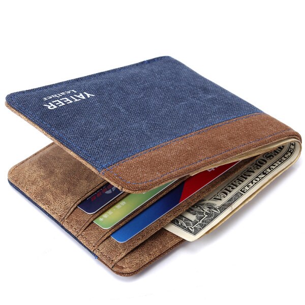 UOSC Brieftasche Geldbörsen herren Brieftaschen Carteira Maskuline Billeteras Porte Monnaie Monederos Berühmte Männlichen Männer Brieftasche Neue: Blue