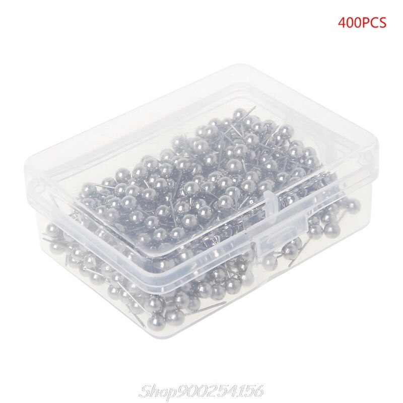 400pcs Round Plastic Head Steel Point Push Pins Map Thumb Tacks Pin Office School Supplies Au14 20: S