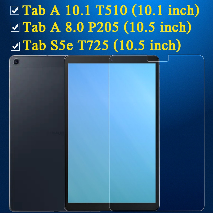 Lasi samsung galaxy tab  a 10.1 tuumaa  s5e 8.0 näytönsuoja tabletti 10 1 8 s5 e kpl karkaistu lasi suojakalvo kirkas