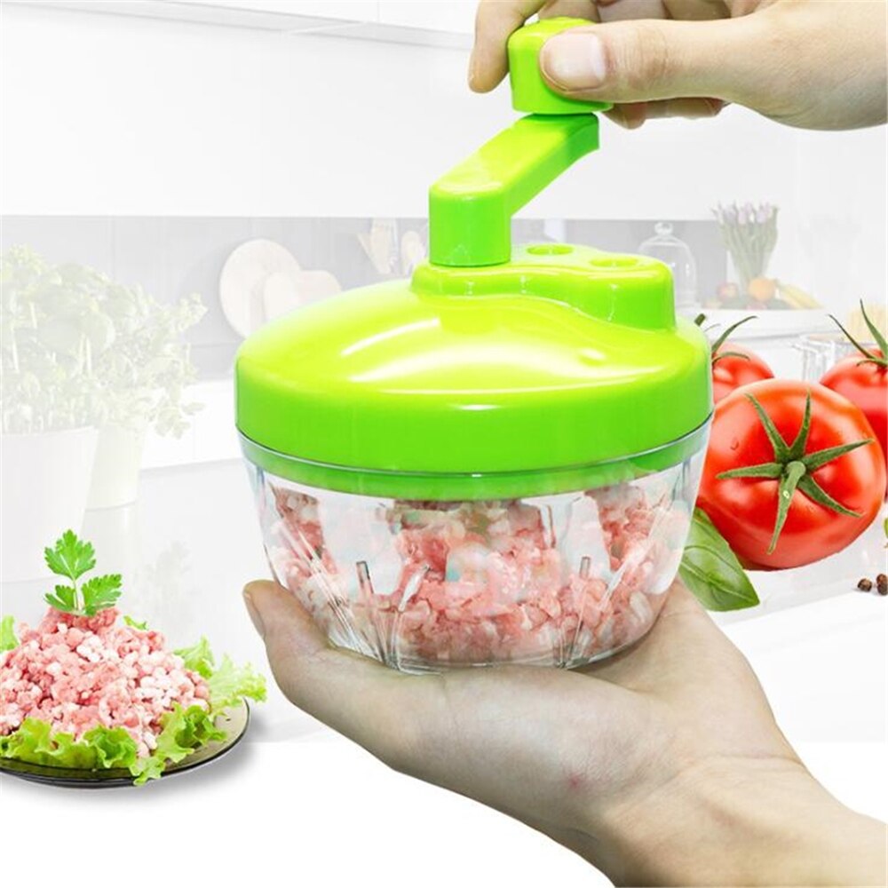 Multifunctional manual meat grinder food chopper garlic masher vegetable meat chopper garlic shredder kitchen tool