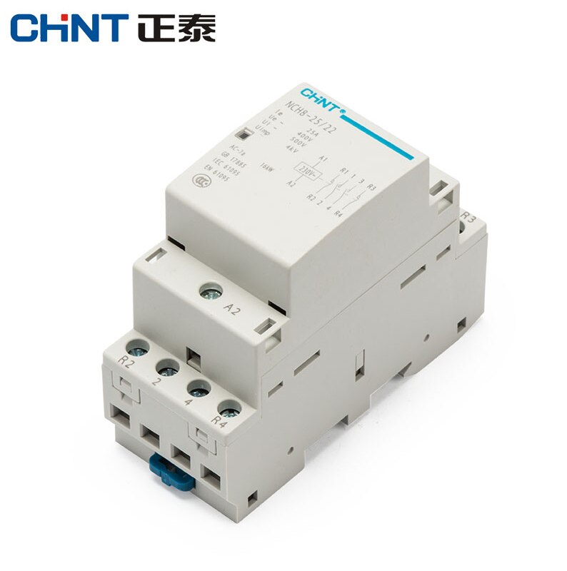Chnt chint nch 8-25 modulær vekselstrømskontaktor 220v 230v ac 50/ 25a 1no 1nc 2no 2nc