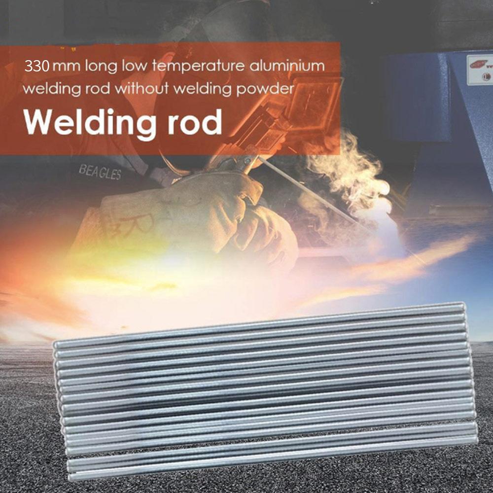 Barras de soldadura de aluminio, 10 unidades/lote, barras de soldadura de latón, alambre de soldadura de aluminio, reparación de electricista duradera, baja temperatura, soudurealu