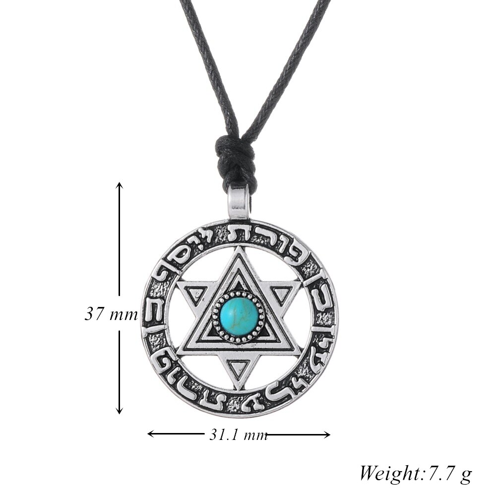 Dawapara Ster Van David Hanger Joodse Sieraden Vintage Hebreeuws Ketting Religieuze Bedels Voor Mannen En Vrouwen Kerstcadeaus