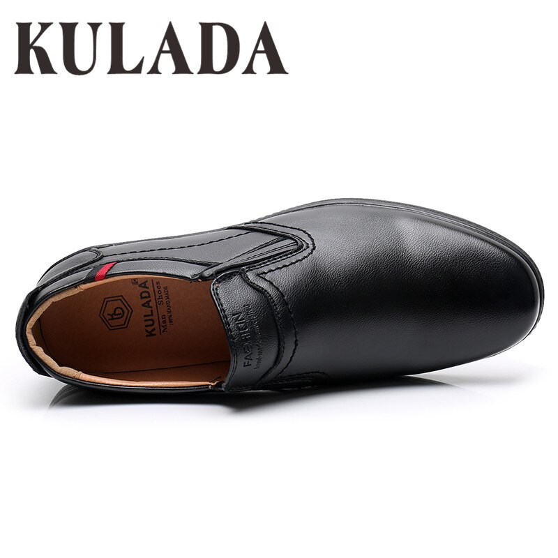 KULADA-zapatos informales para hombre mocasines cómodos de cuero suave, a la , talla grande 46-49