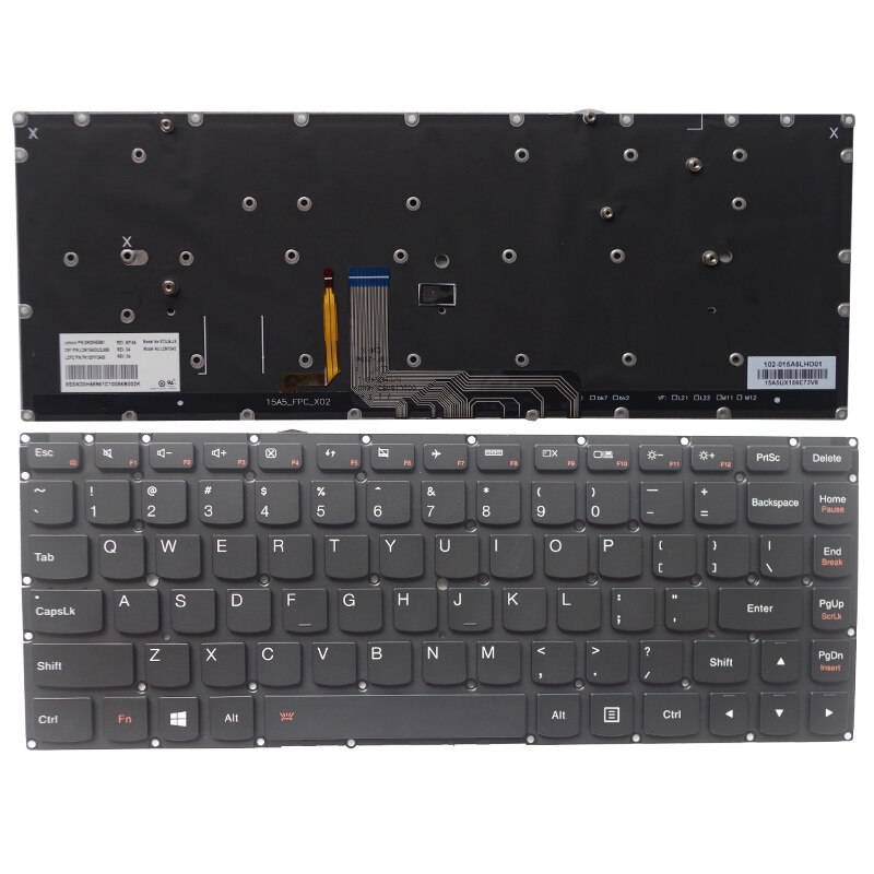 GZEELE for Lenovo Yoga 4 Pro Yoga 900-13ISK 900-13ISK2 Keyboard US backlit Laptop English Keyboard Backlight PK130YV2