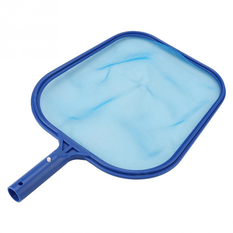 Portable ABS Lightweight Leaf Skimmer Mesh Net Frame Swimming Pool Pond Tub Blue Cleaning Tool for Many Poles and Leaves