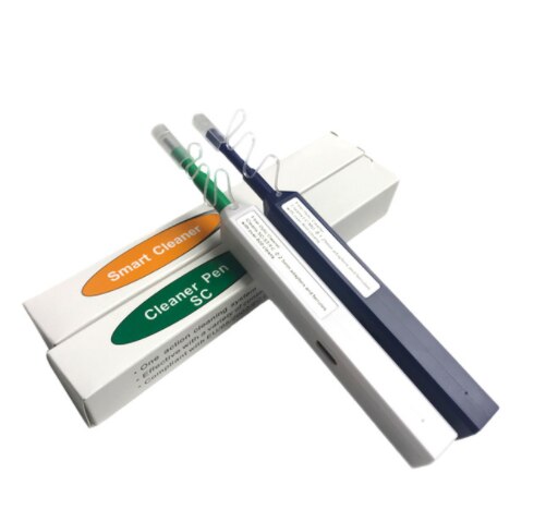 5Pcs One-Click Fiber Optic Connector Cleaner Pen 800 Keer Voor Sc St Fc 2.5Mm En Lc 1.25Mm Adapters Universele Cleaner Tool
