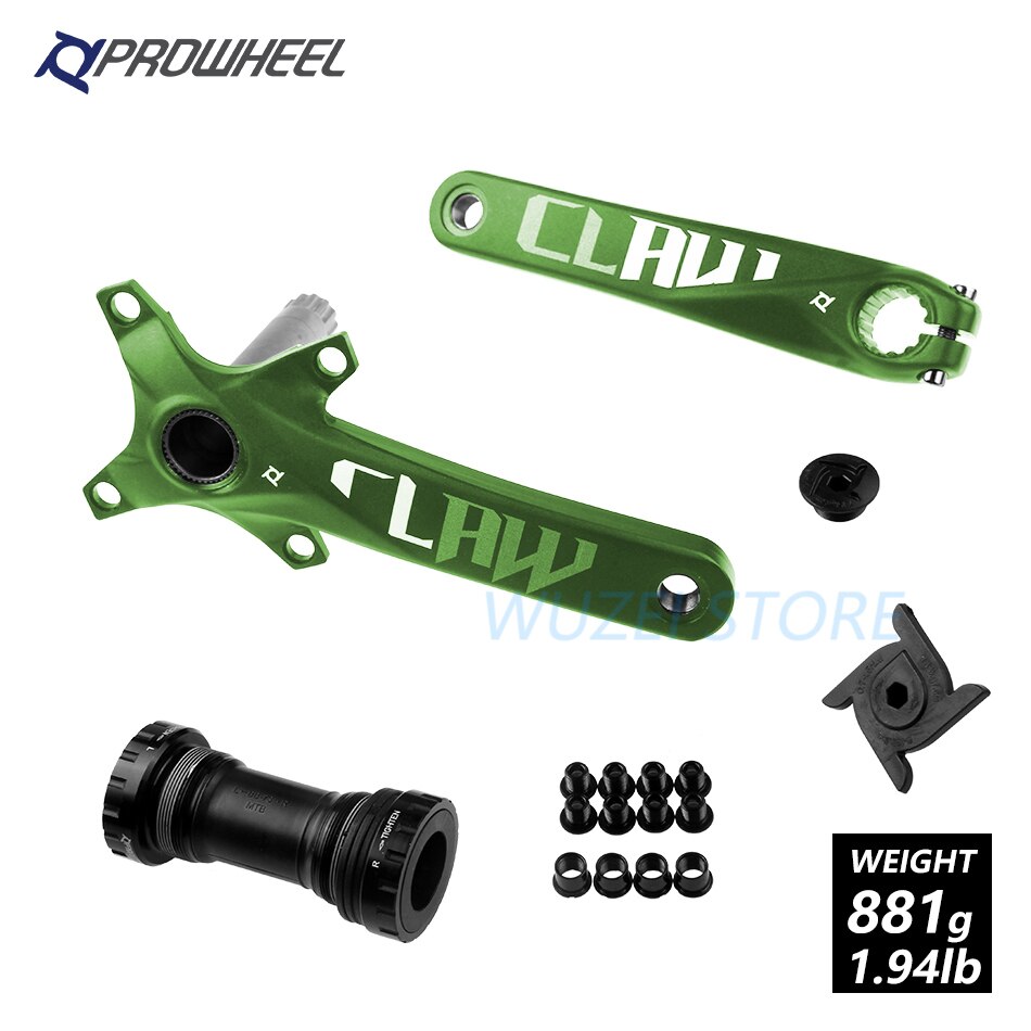 PROWHEEL 104BCD Mountain Bike Crankset Aluminum Alloy With Bottom 170mm 175mm MTB Bicycle Crank With axis 1x11Speed bike parts