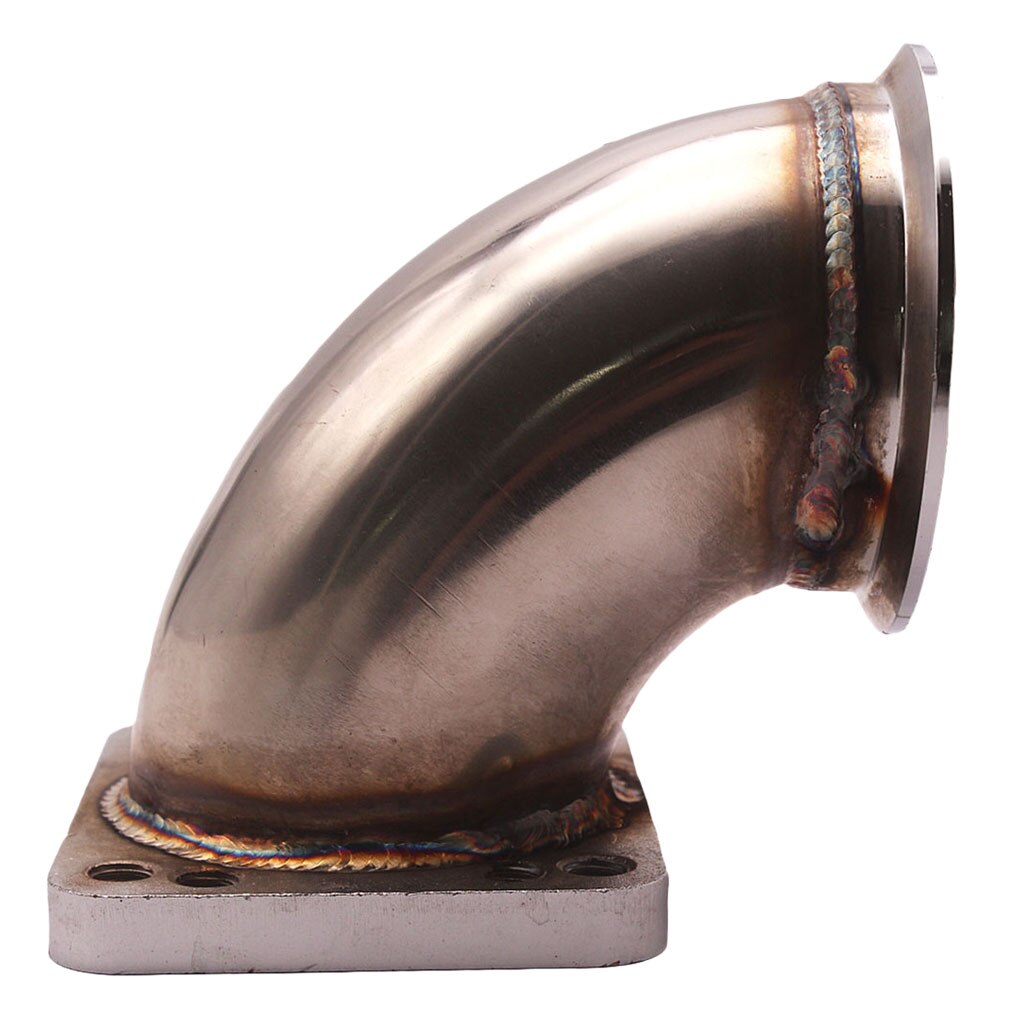 90 Graden Elleboog Adapter Cnc Machine Flens 3 "V-Band T4 Turbo 304 Ss Cast