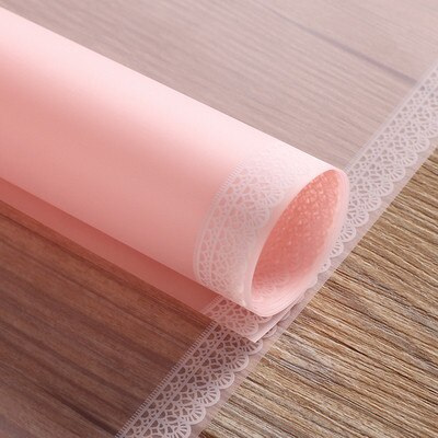 20 Pcs Waterdichte Bloemen Inpakpapier Lace Border Plastic Wrapping Film Bloemist Levert Koreaanse Boeket Bloem Papier: 1